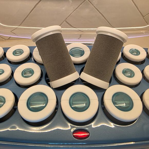 BaBylissPRO Nano Titanium Hot Rollers Set 20 Pc Hair Curlers Clips Included - Picture 6 of 6